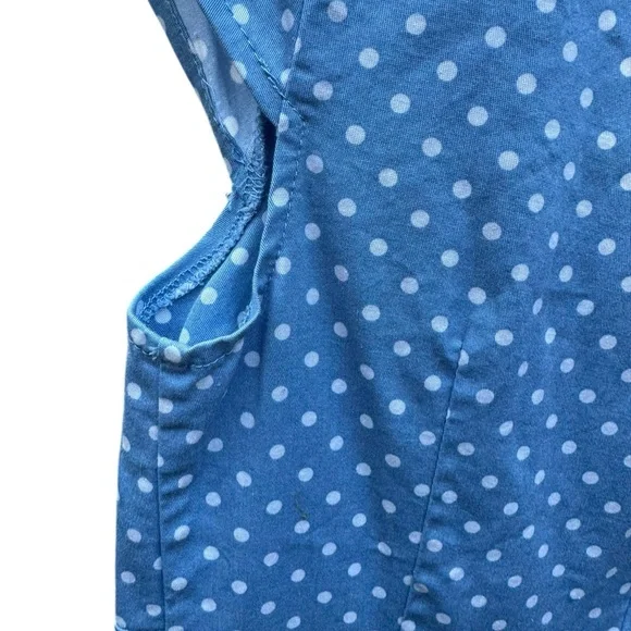 Blue Polka Dot Rockabilly Fit & Flare Dress size XS - Picture 10 of 11